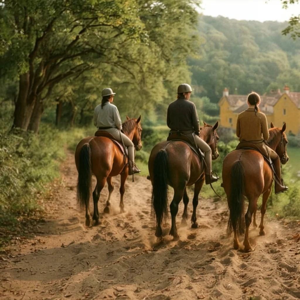 Balade à cheval en Dordogne, autour de Daglan