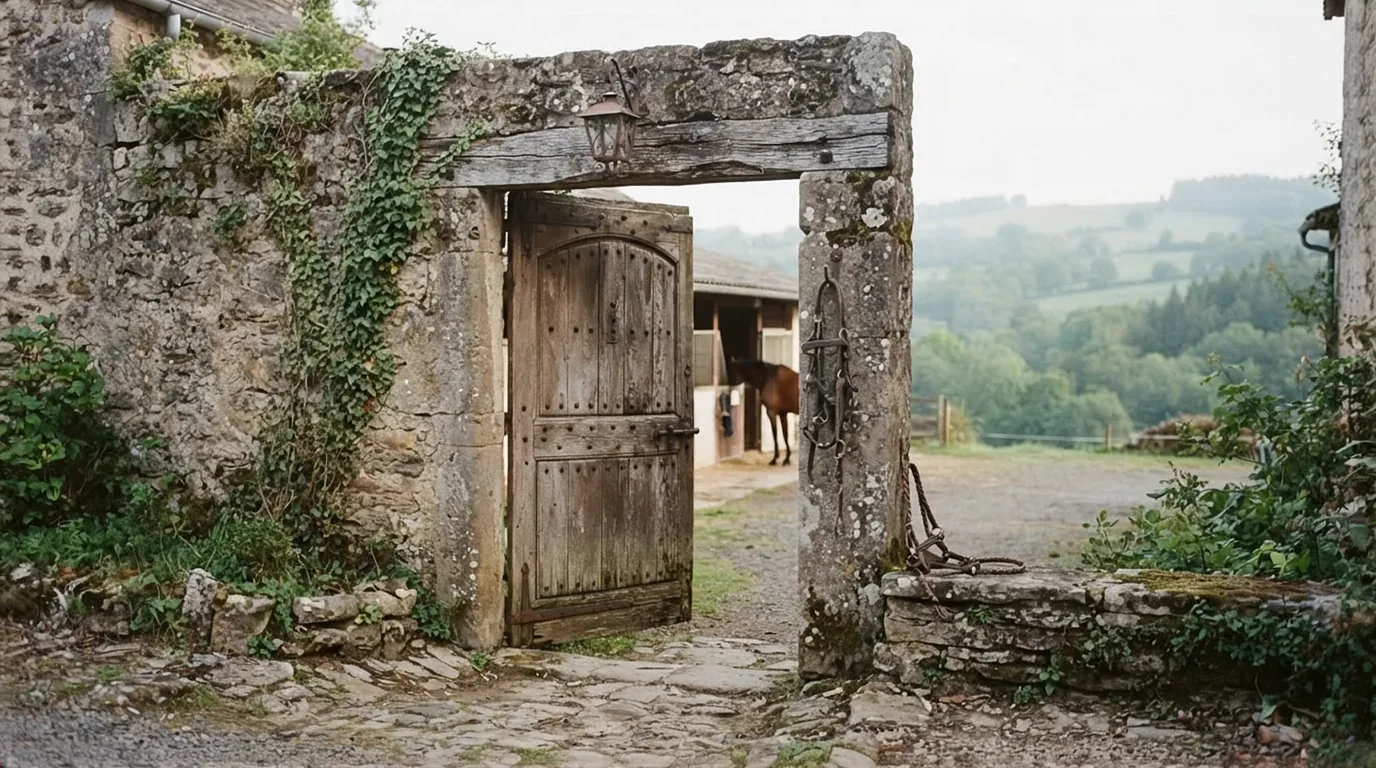 Entrée du Les Écuries du Claud, centre équestre à Daglan